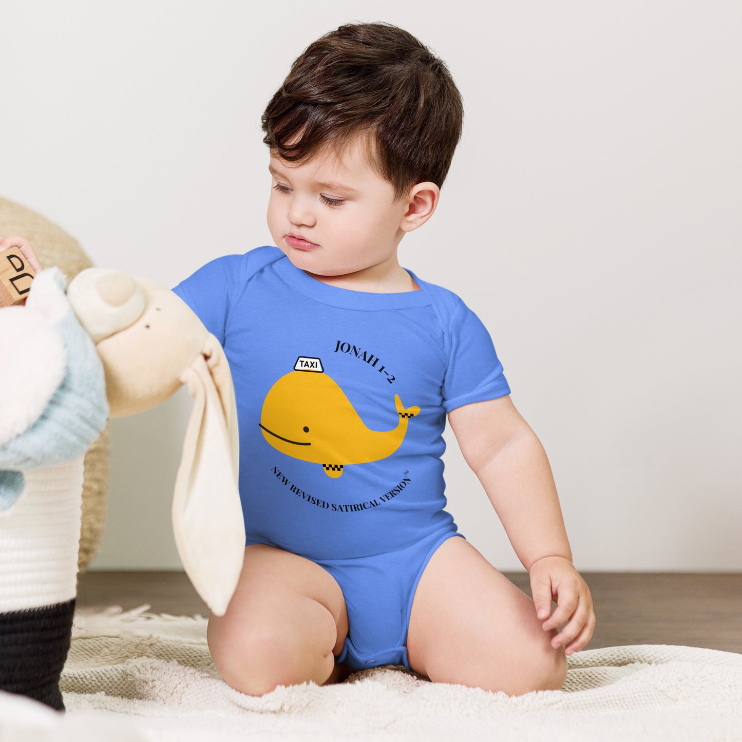 Baby Short Sleeve One Piece | Whale Taxi