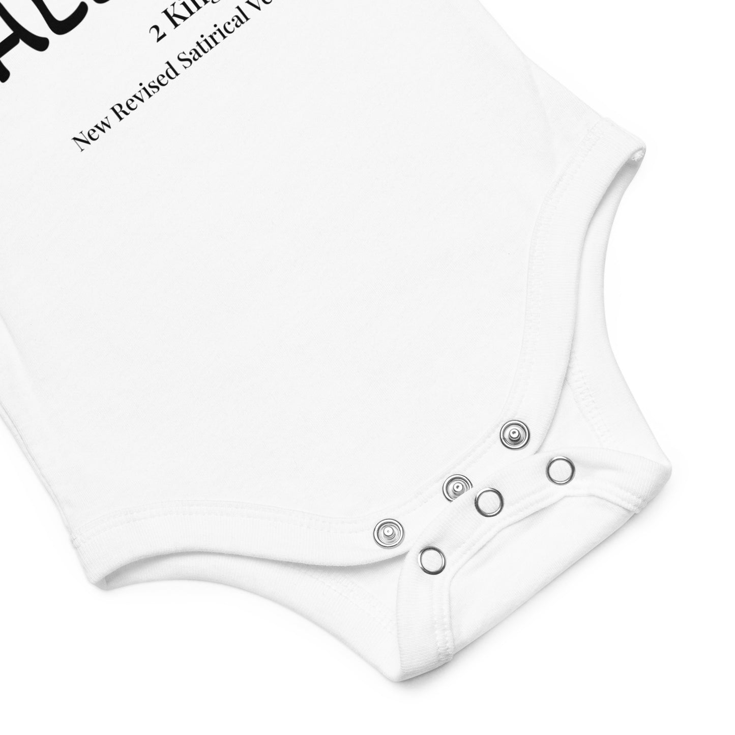 Baby Short Sleeve One Piece | Who Called Me Baldy