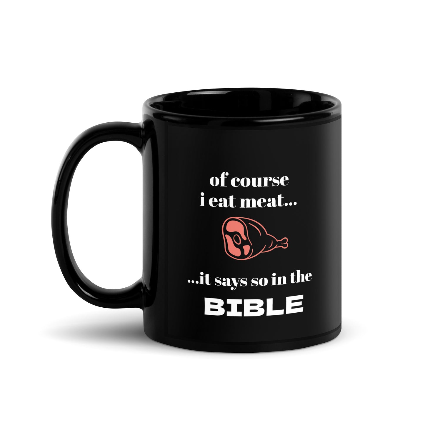 Black Glossy Mug | Biblical Carnivore
