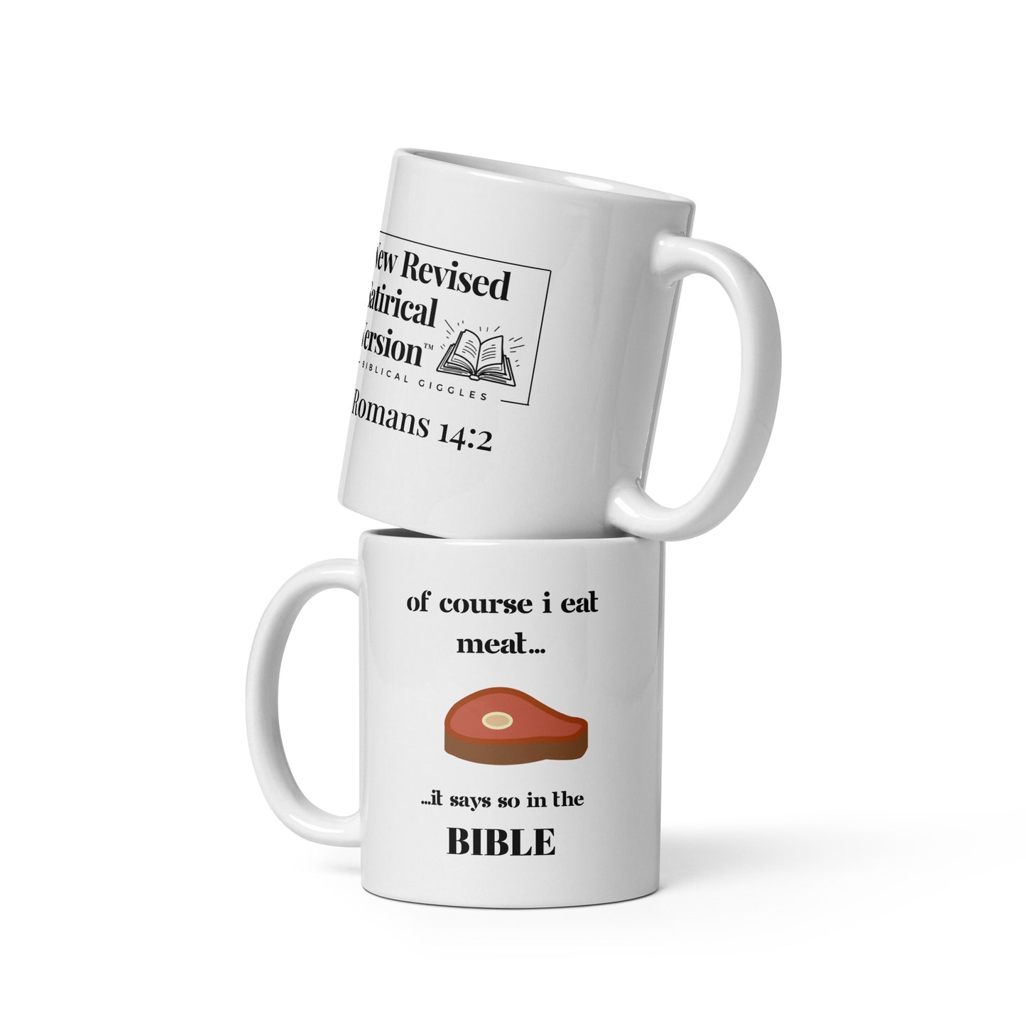White Glossy Mug | Biblical Carnivore