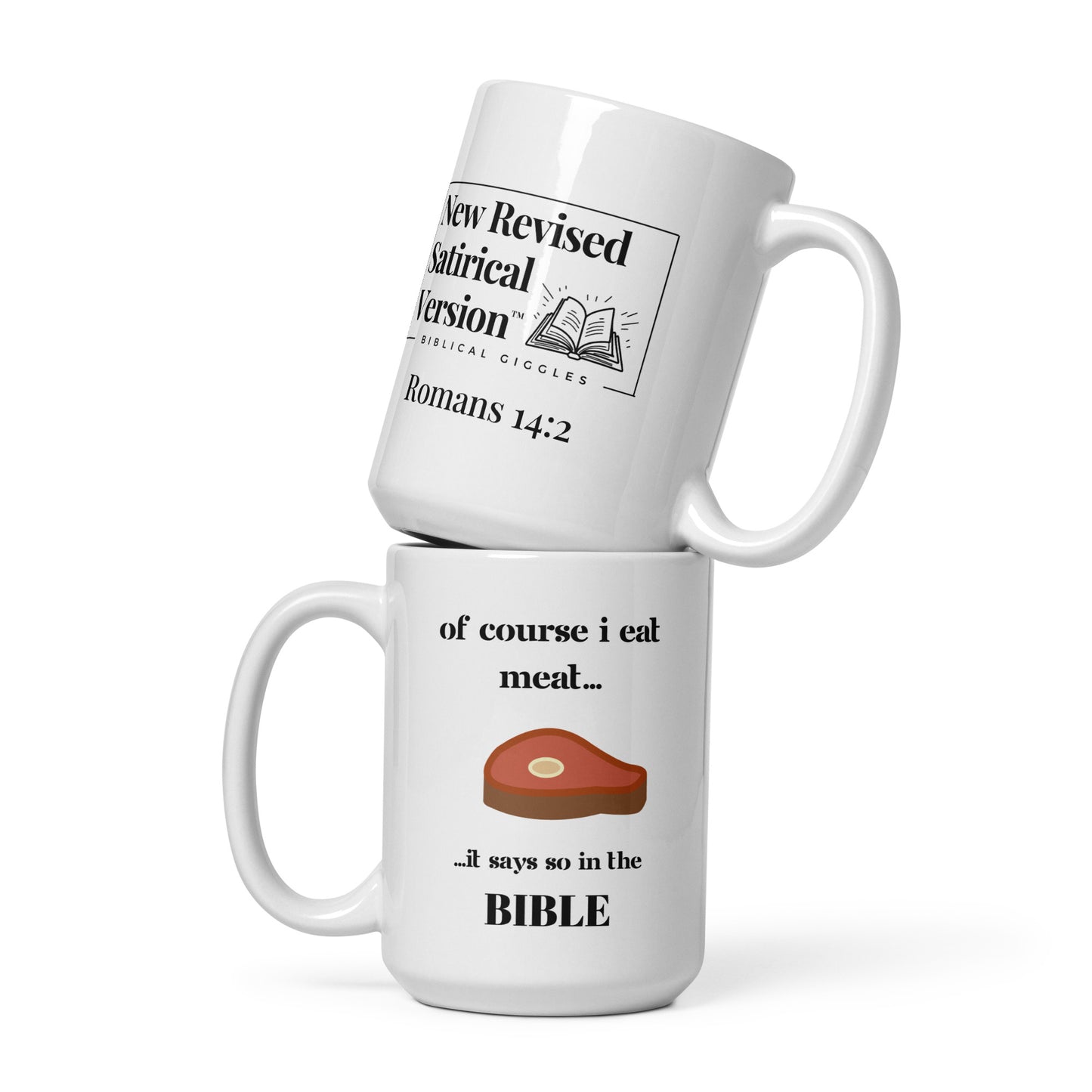White Glossy Mug | Biblical Carnivore