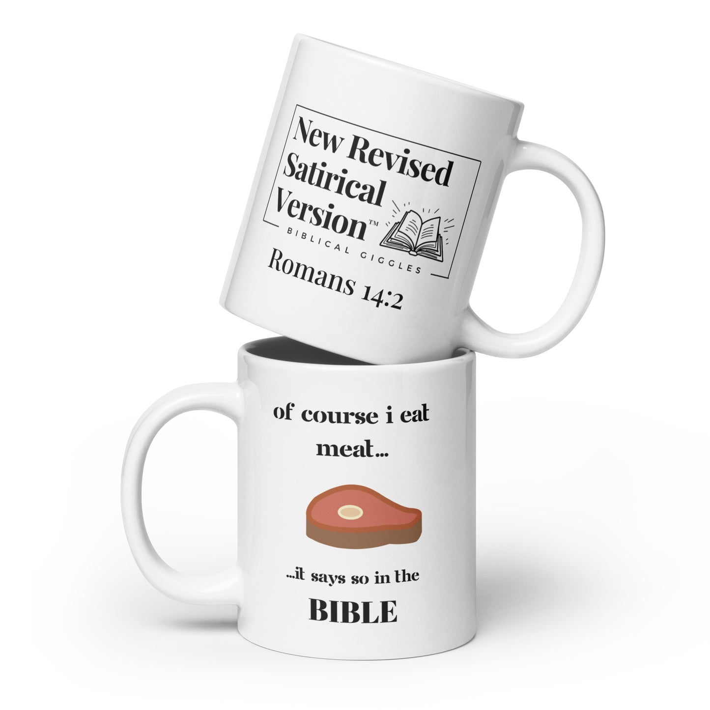 White Glossy Mug | Biblical Carnivore