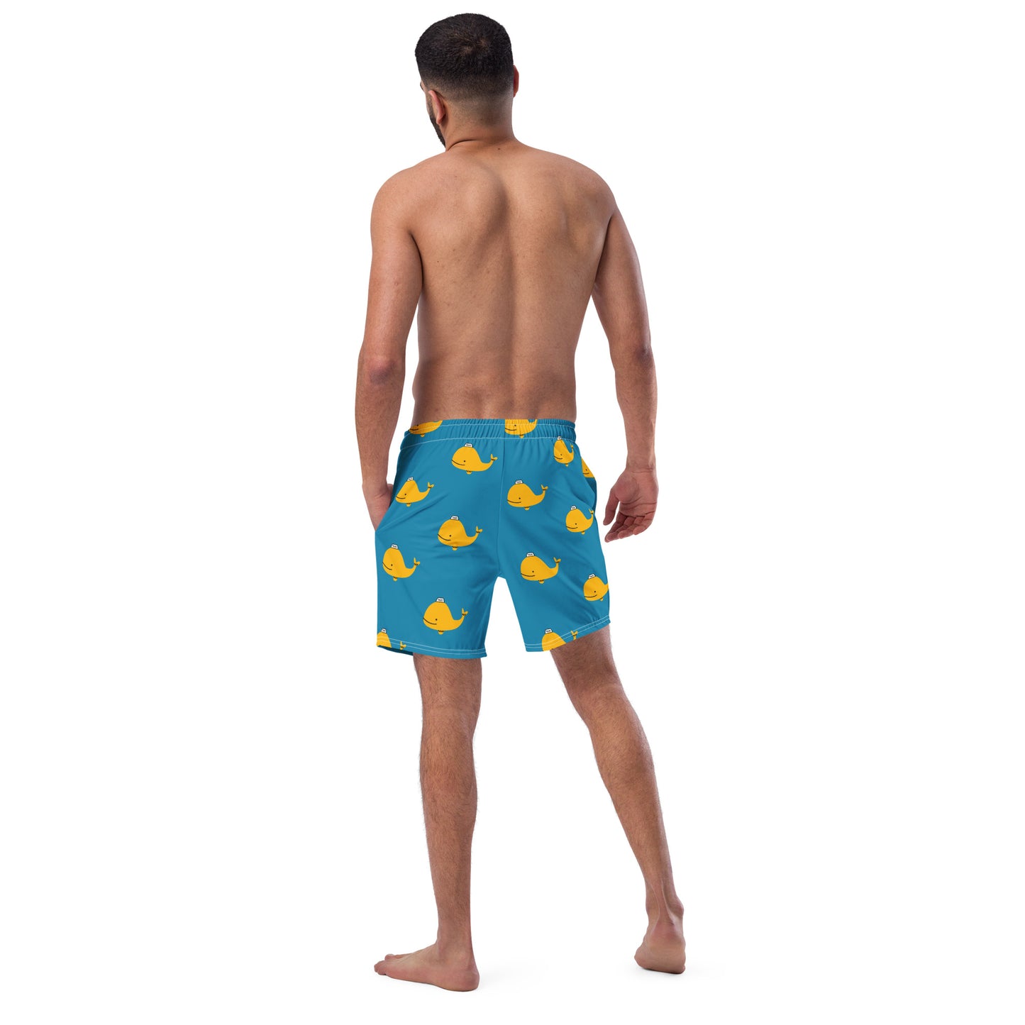 Whale Taxi | New Revised Satirical Version | Men's swim trunks