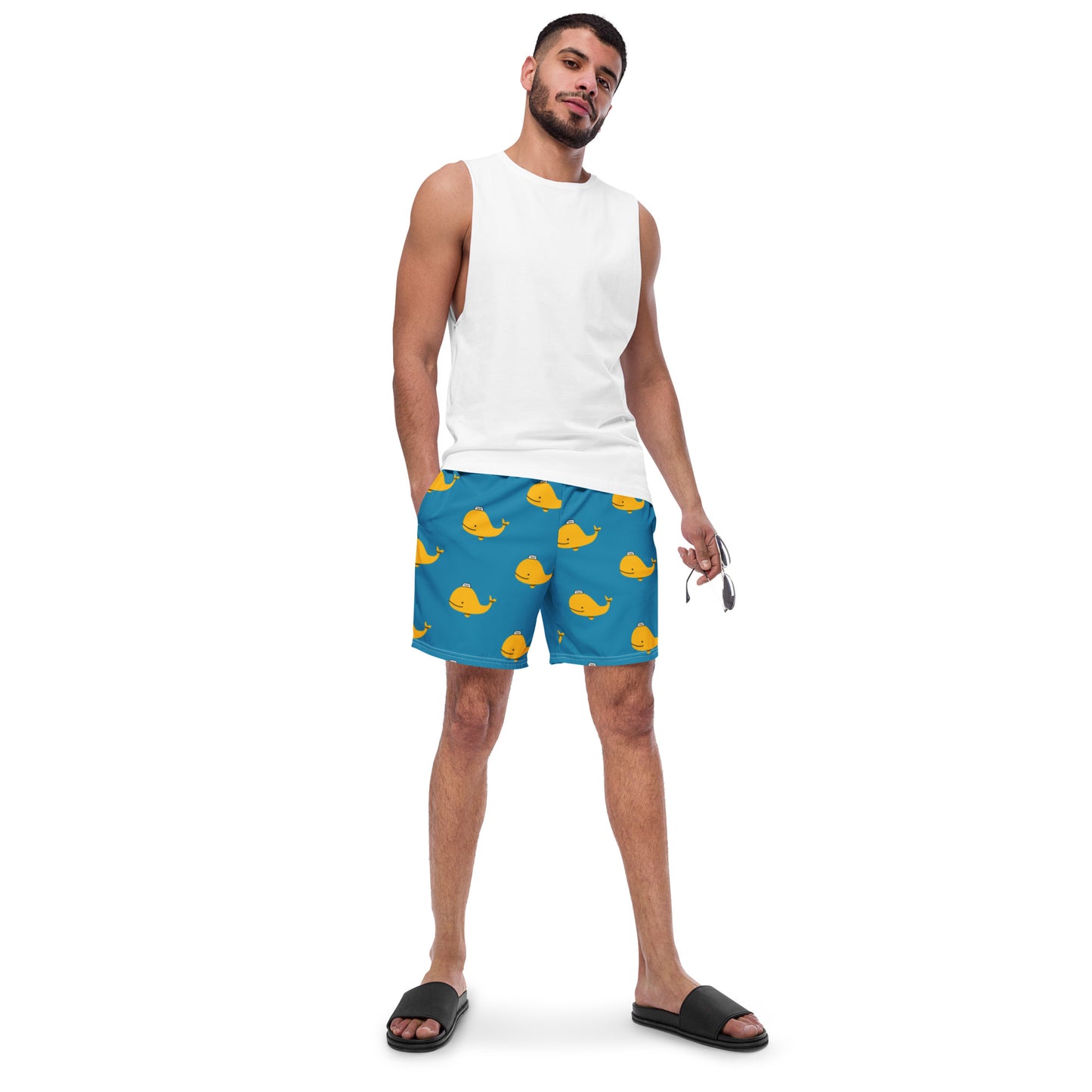 Whale Taxi | New Revised Satirical Version | Men's swim trunks