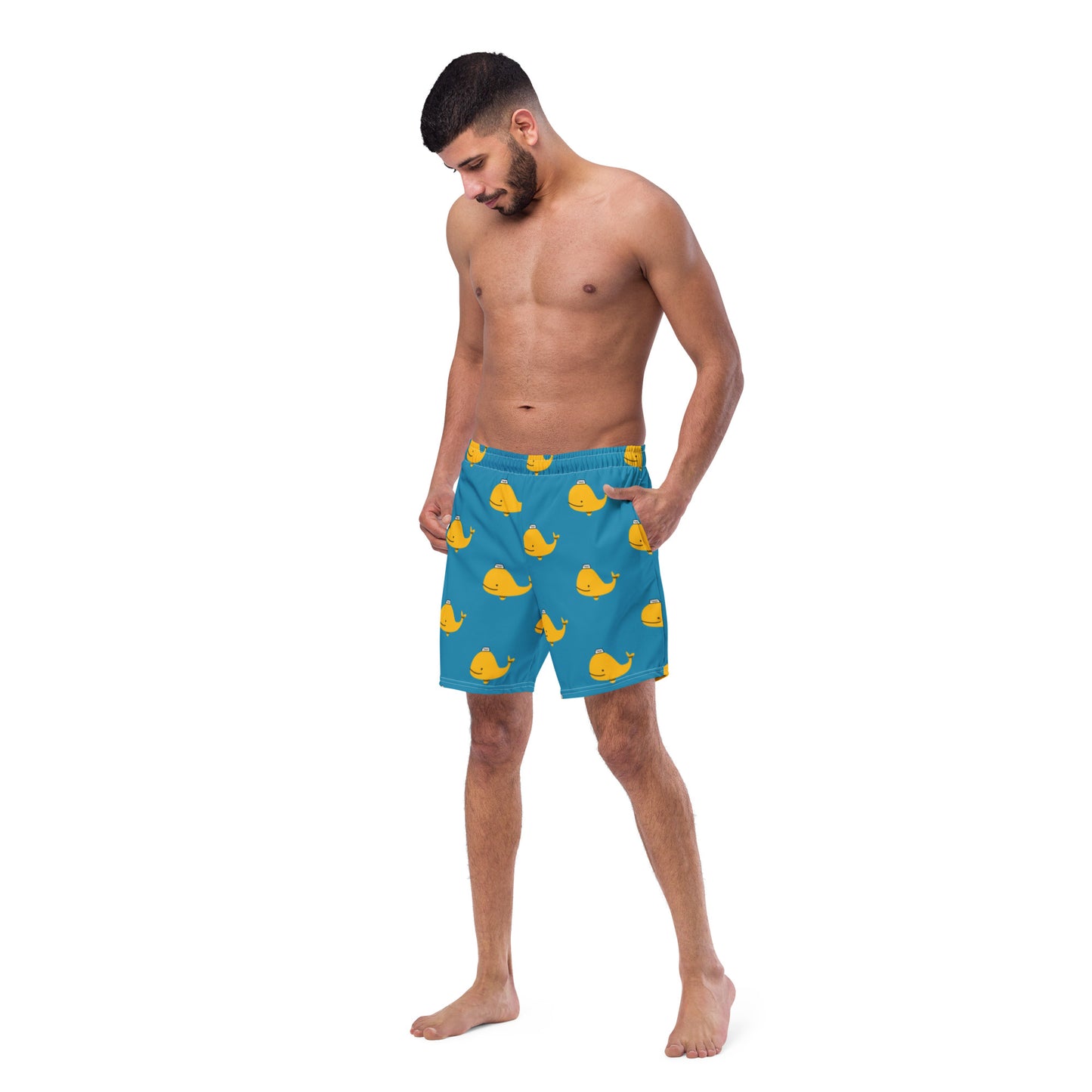 Whale Taxi | New Revised Satirical Version | Men's swim trunks