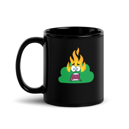 Black Glossy Mug | Burning Bush