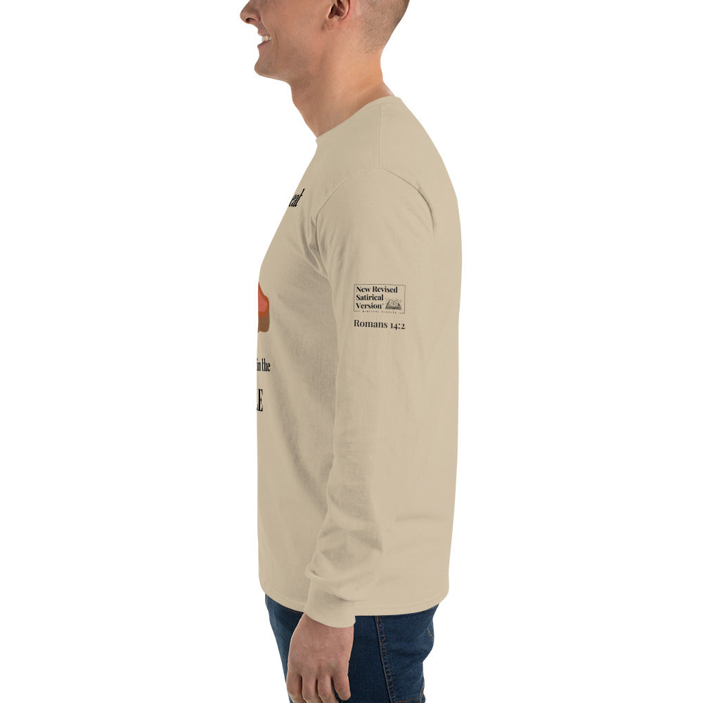 Biblical Carnivore | New Revised Satirical Version | Men’s Long Sleeve Shirt