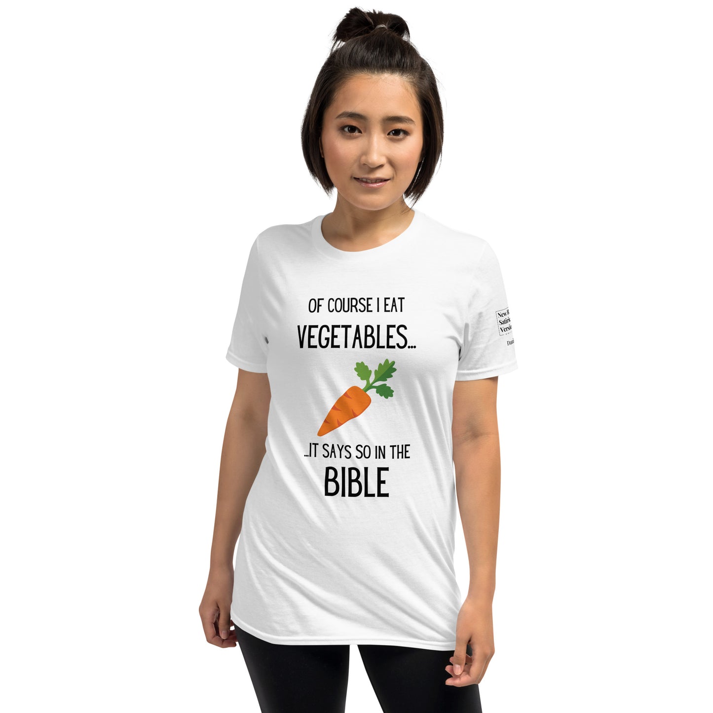 Biblical Vegetarian | New Revised Satirical Version | Short-Sleeve Unisex T-Shirt