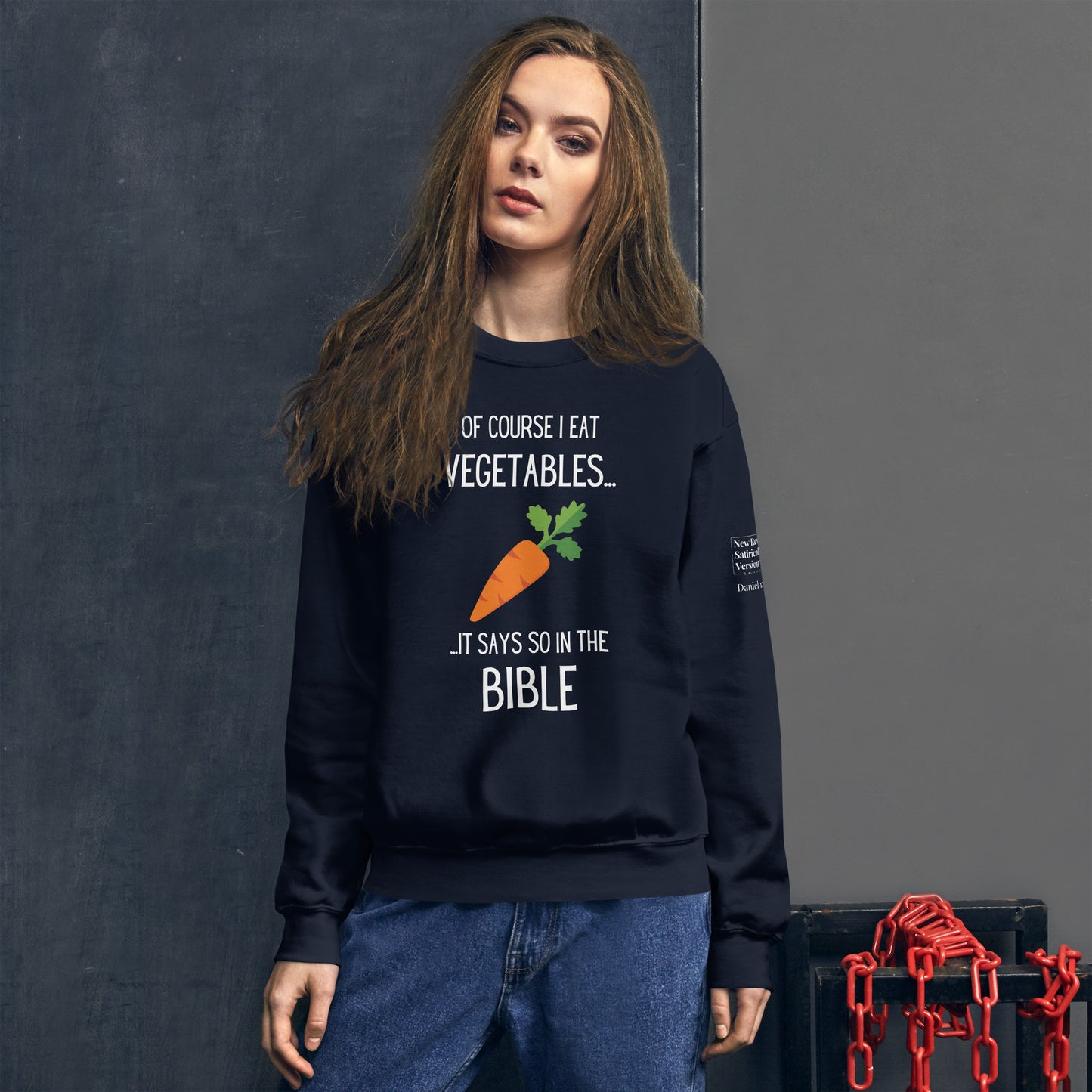 Biblical Vegetarian | New Revised Satirical Version | Unisex Sweatshirt