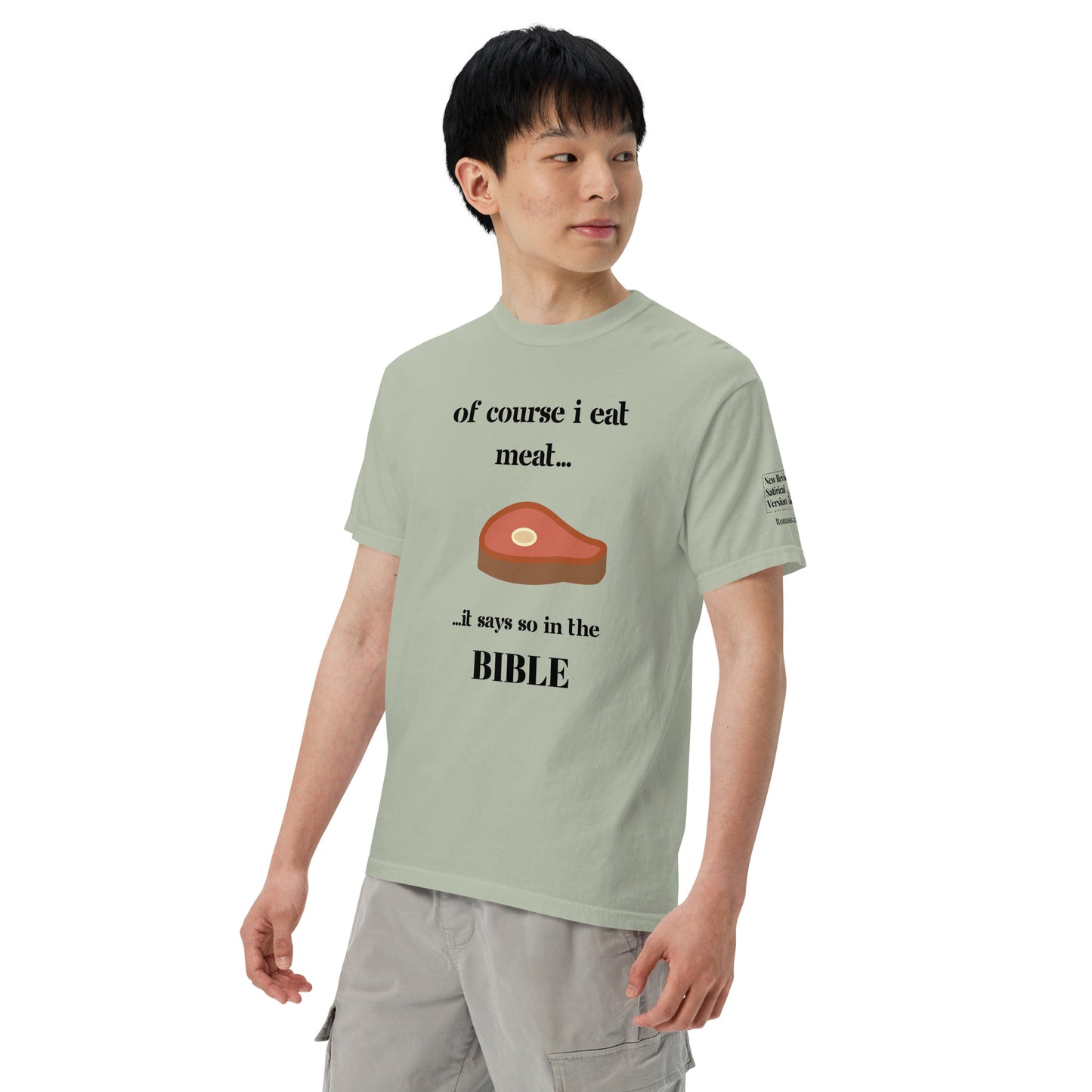 Biblical Carnivore | New Revised Satirical Version | Unisex garment-dyed heavyweight t-shirt