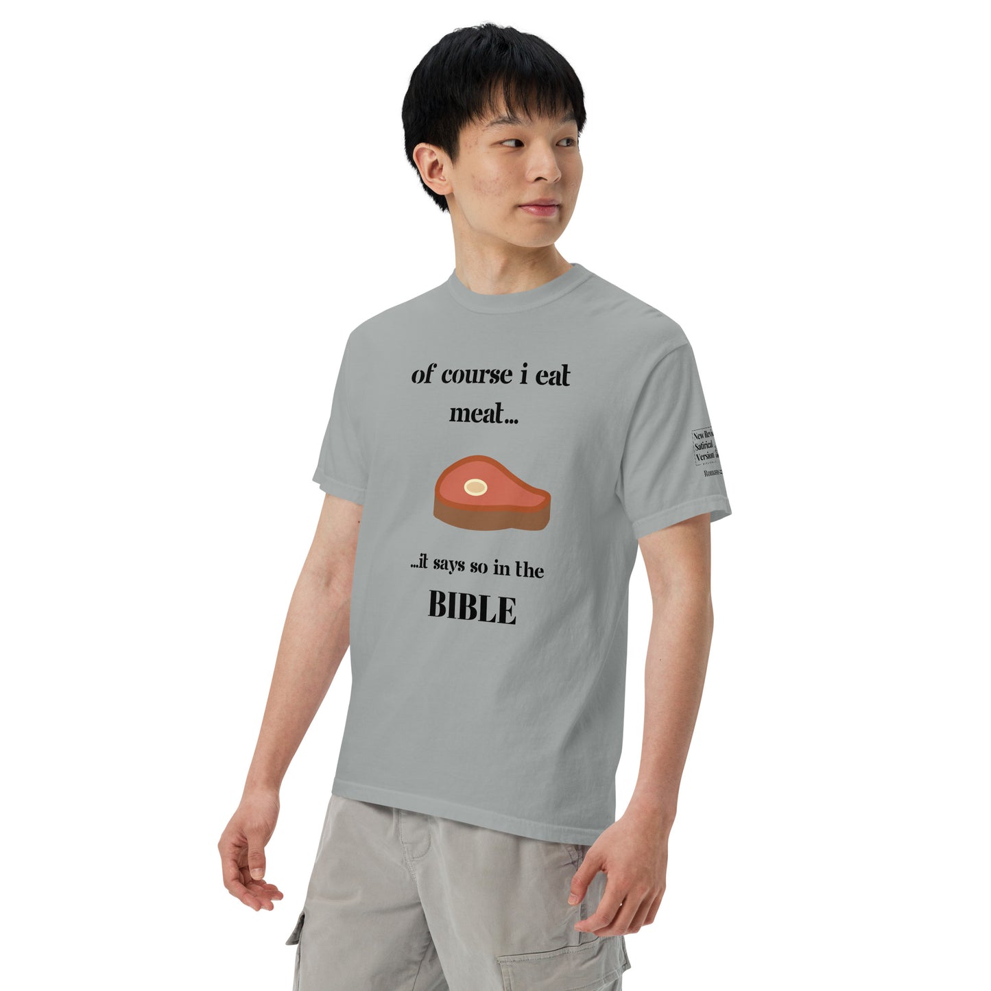 Biblical Carnivore | New Revised Satirical Version | Unisex garment-dyed heavyweight t-shirt