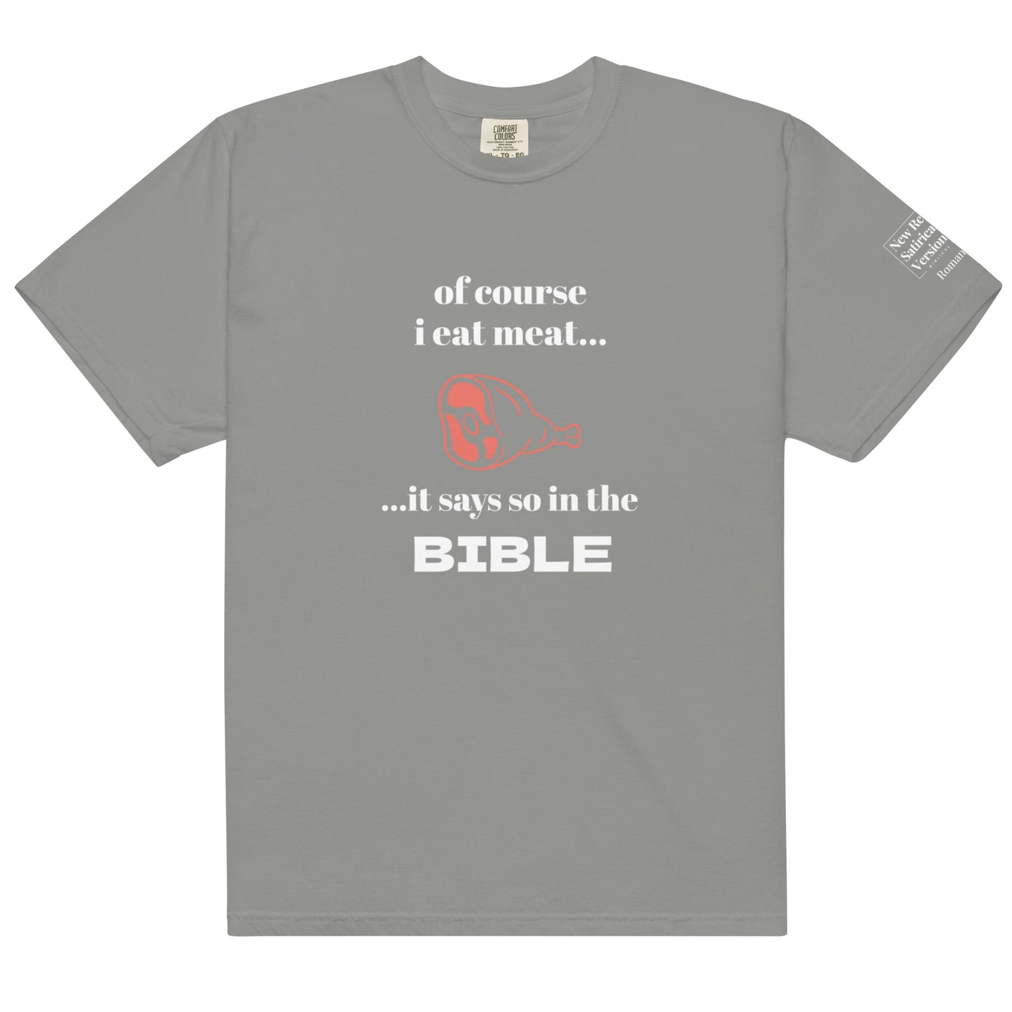 Biblical Carnivore | New Revised Satirical Version | Unisex garment-dyed heavyweight t-shirt