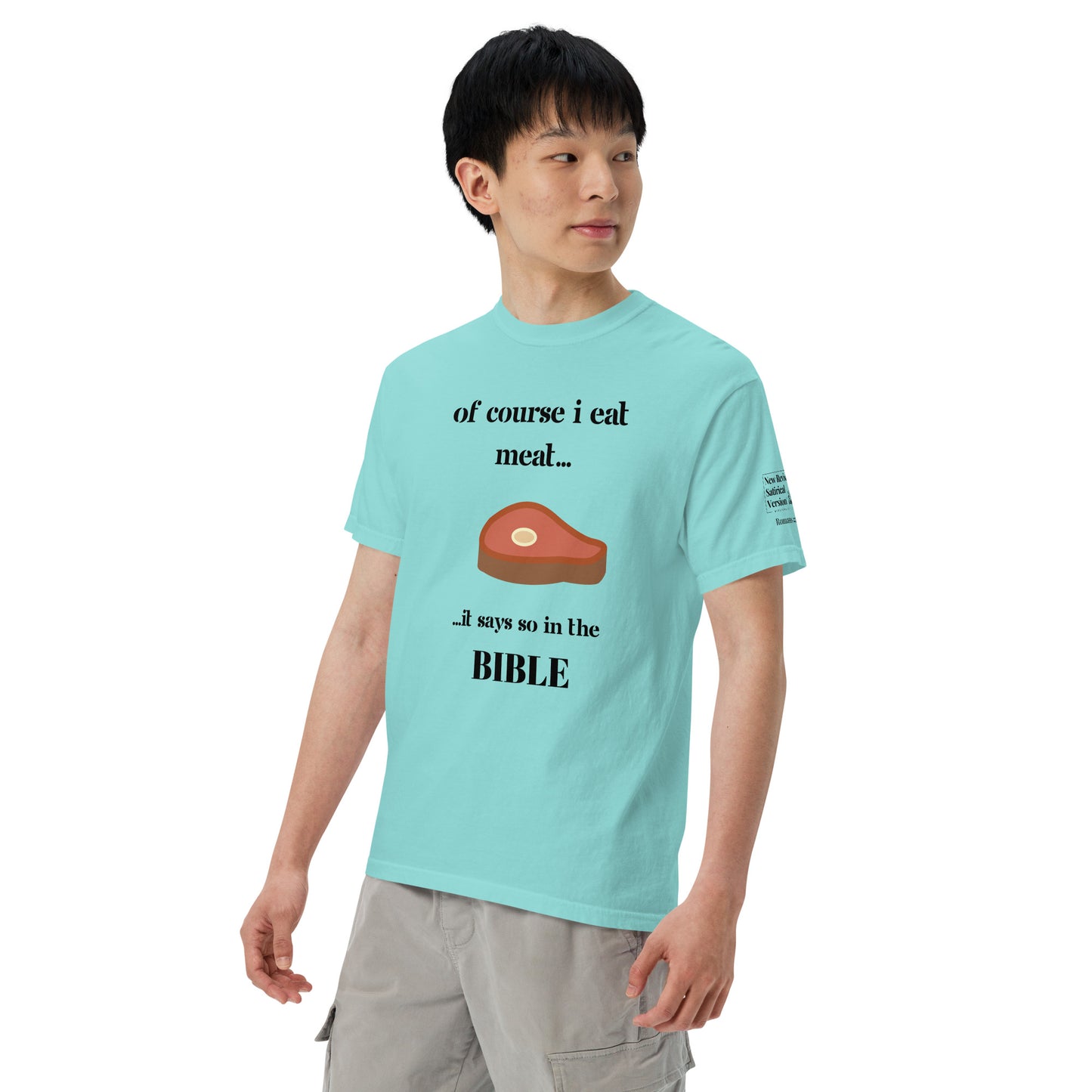 Biblical Carnivore | New Revised Satirical Version | Unisex garment-dyed heavyweight t-shirt