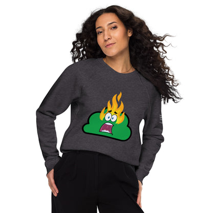 Unisex Organic Raglan Sweatshirt | Burning Bush