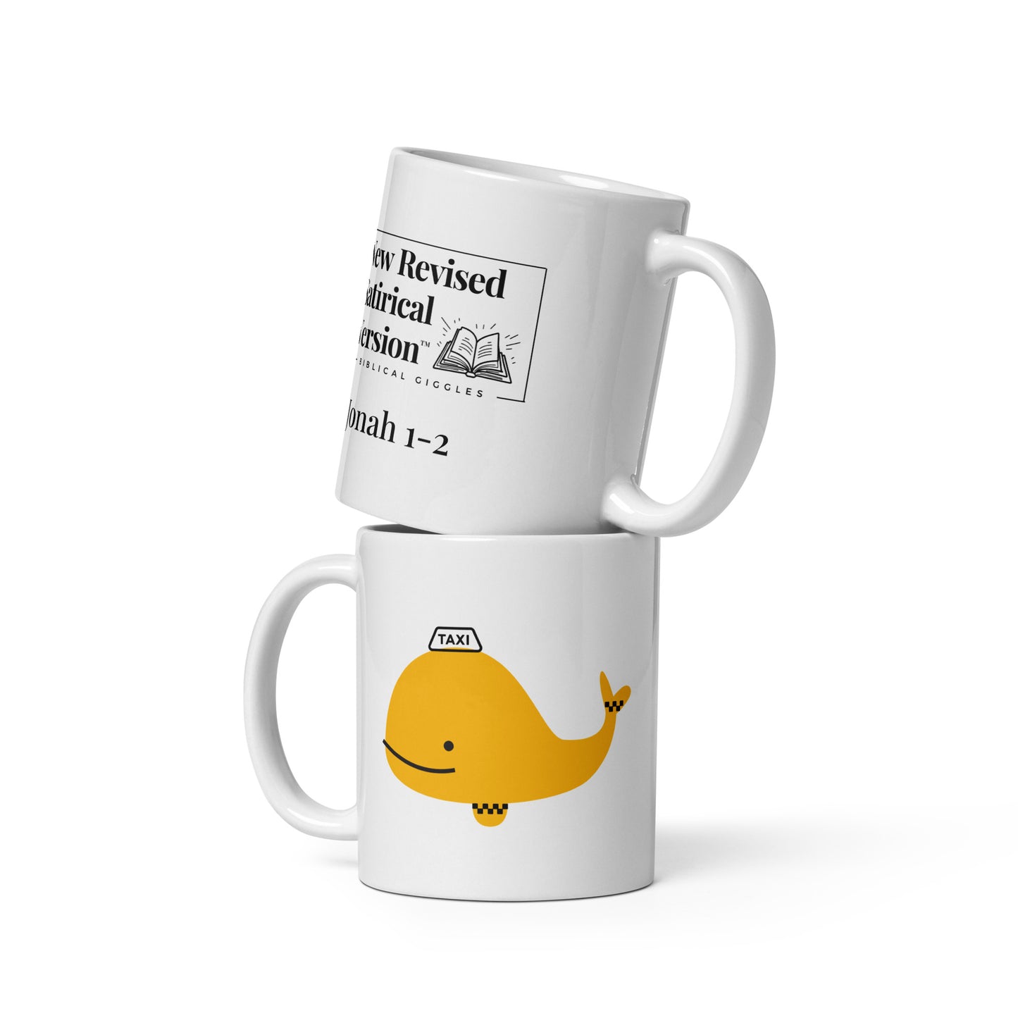 Whale Taxi | New Revised Satirical Version | White glossy mug