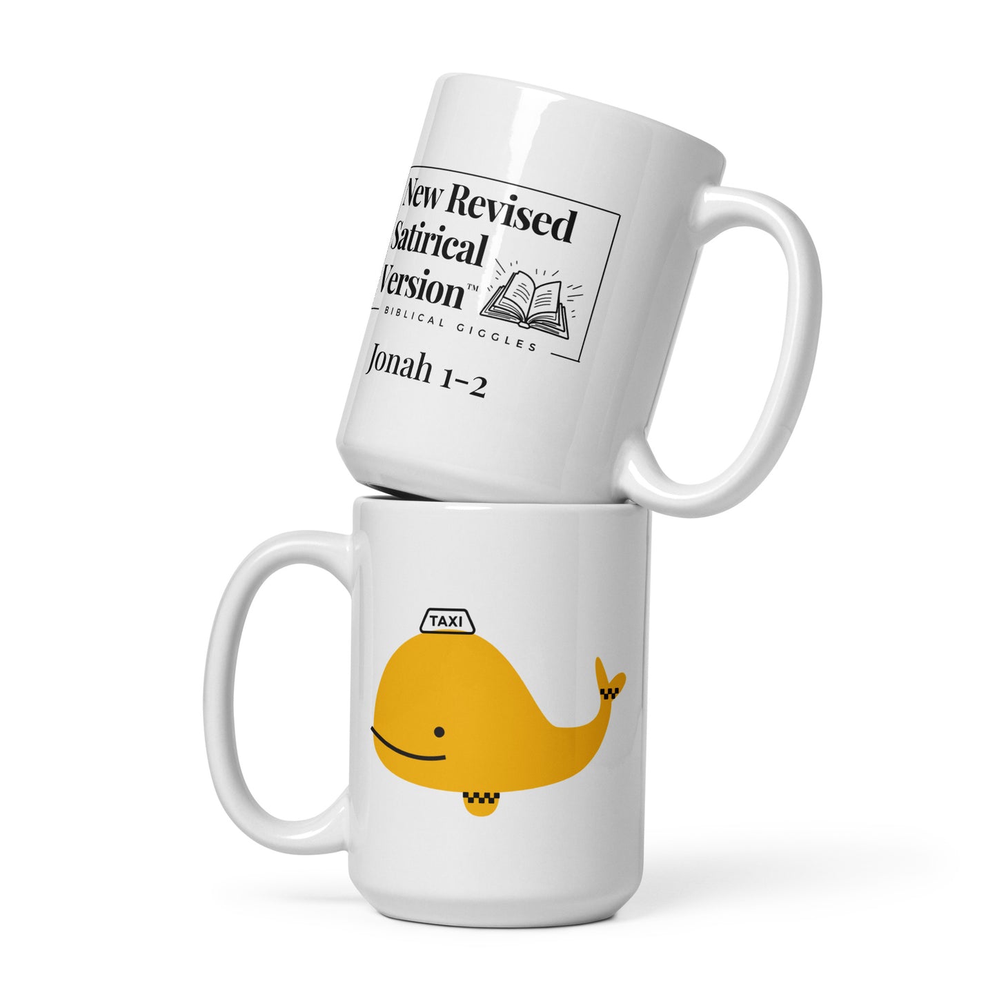 Whale Taxi | New Revised Satirical Version | White glossy mug