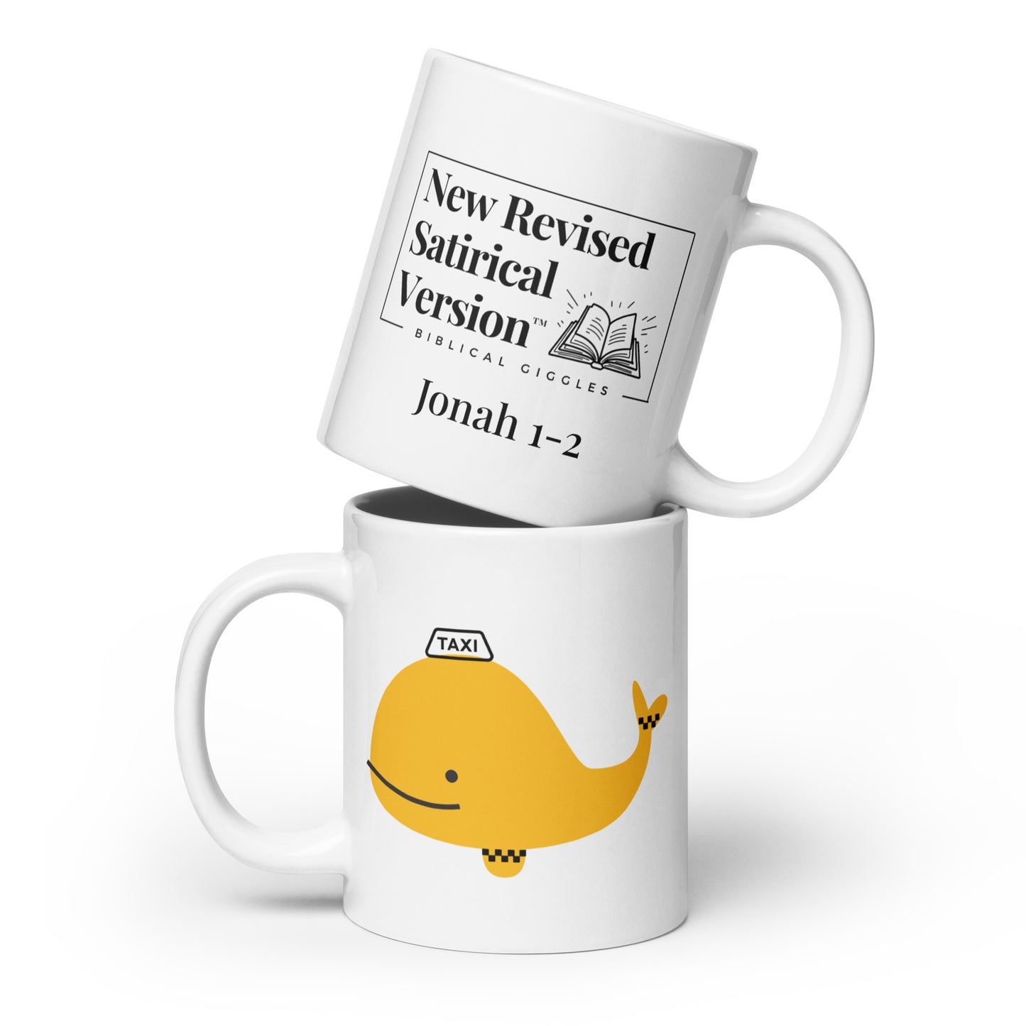 Whale Taxi | New Revised Satirical Version | White glossy mug