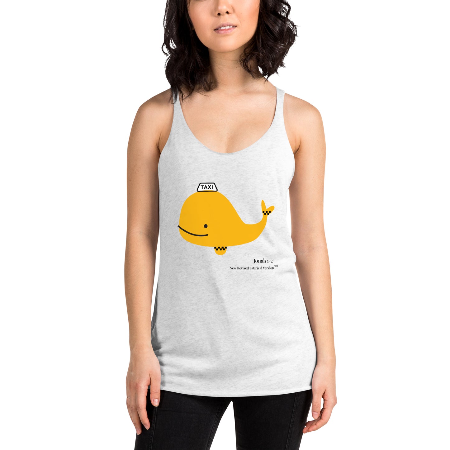 Whale Taxi | New Revised Satirical Version | Women's Racerback Tank