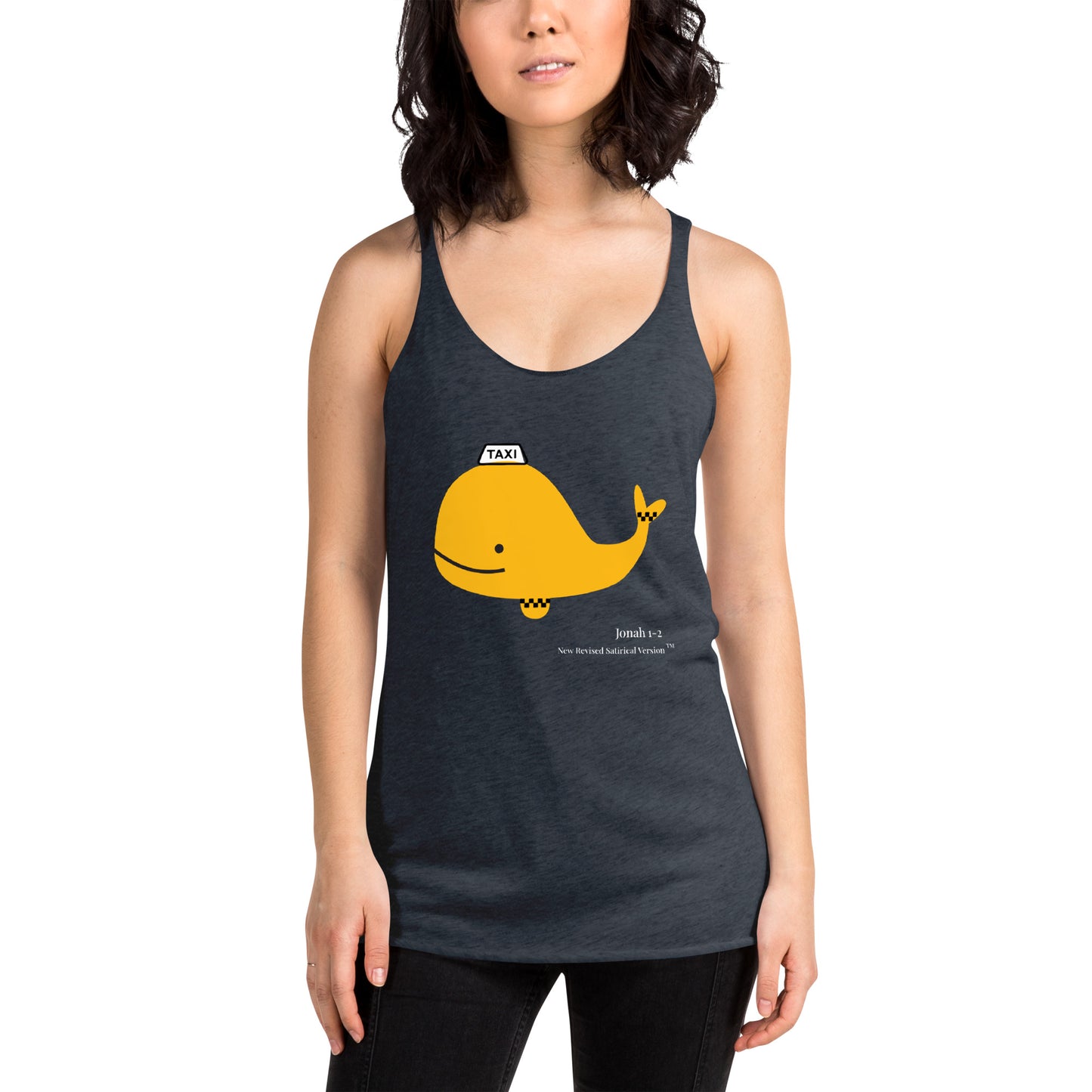 Whale Taxi | New Revised Satirical Version | Women's Racerback Tank