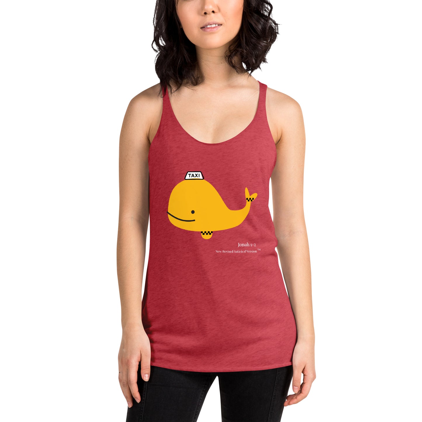 Whale Taxi | New Revised Satirical Version | Women's Racerback Tank