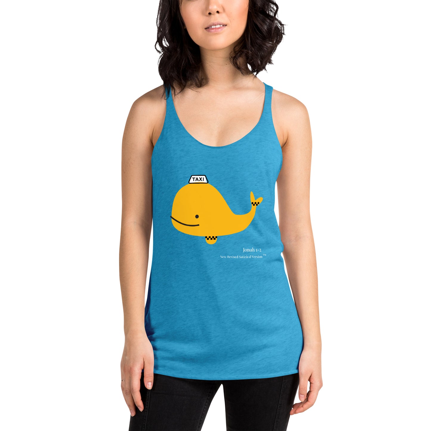 Whale Taxi | New Revised Satirical Version | Women's Racerback Tank